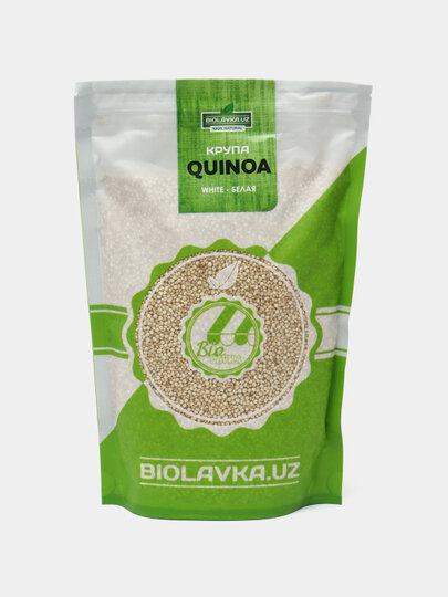 Крупа Киноа Белая 500 гр, BIOLAVKA, 100%, без ГМО, без сахара, — фото 1
