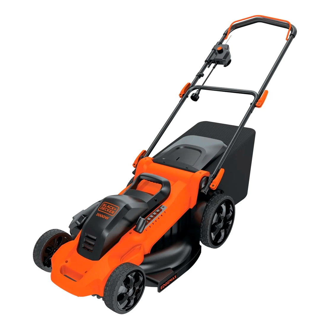 Газонокосилка электрическая BLACK+DECKER LM2000-QS, 2 кВт, 48 см, несамоходная, оранжевый