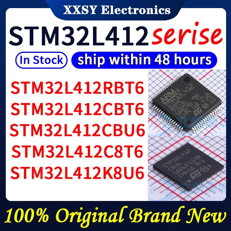 STM32L412RBT6 STM32L412CBT6 STM32L412CBU6 STM32L412C8T6 STM32L412K8U6 и новый, STM32L412C8T6