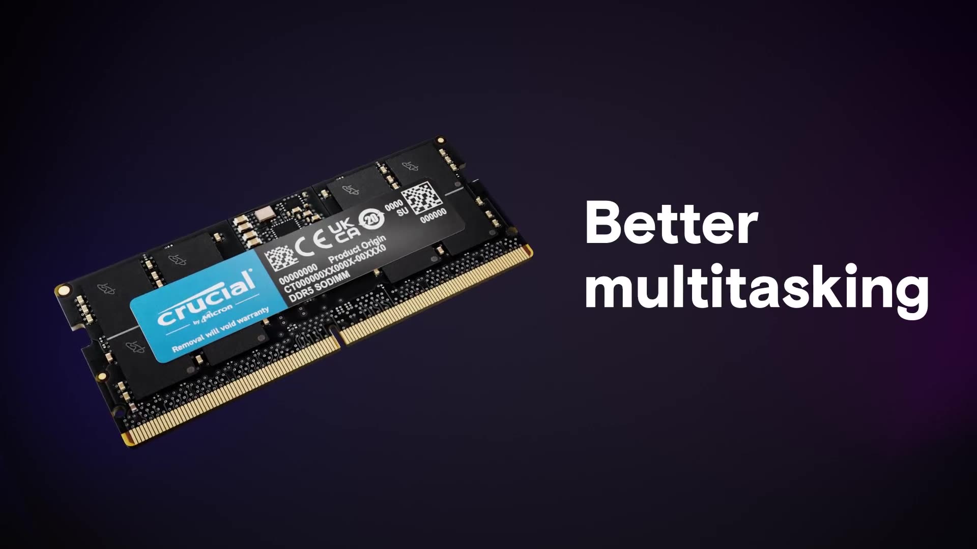 Crucial Оперативная память DDR5-5600 96GB 48X2GB SODIMM ноутбук
