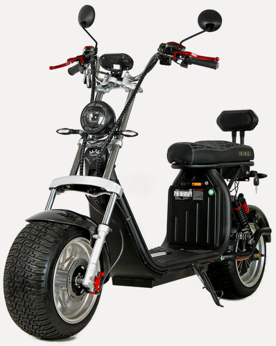 Изображение товара Электроскутер IKINGI X12 PRO 3000W (60V/20Ah) - Черный и карбоновый цвет