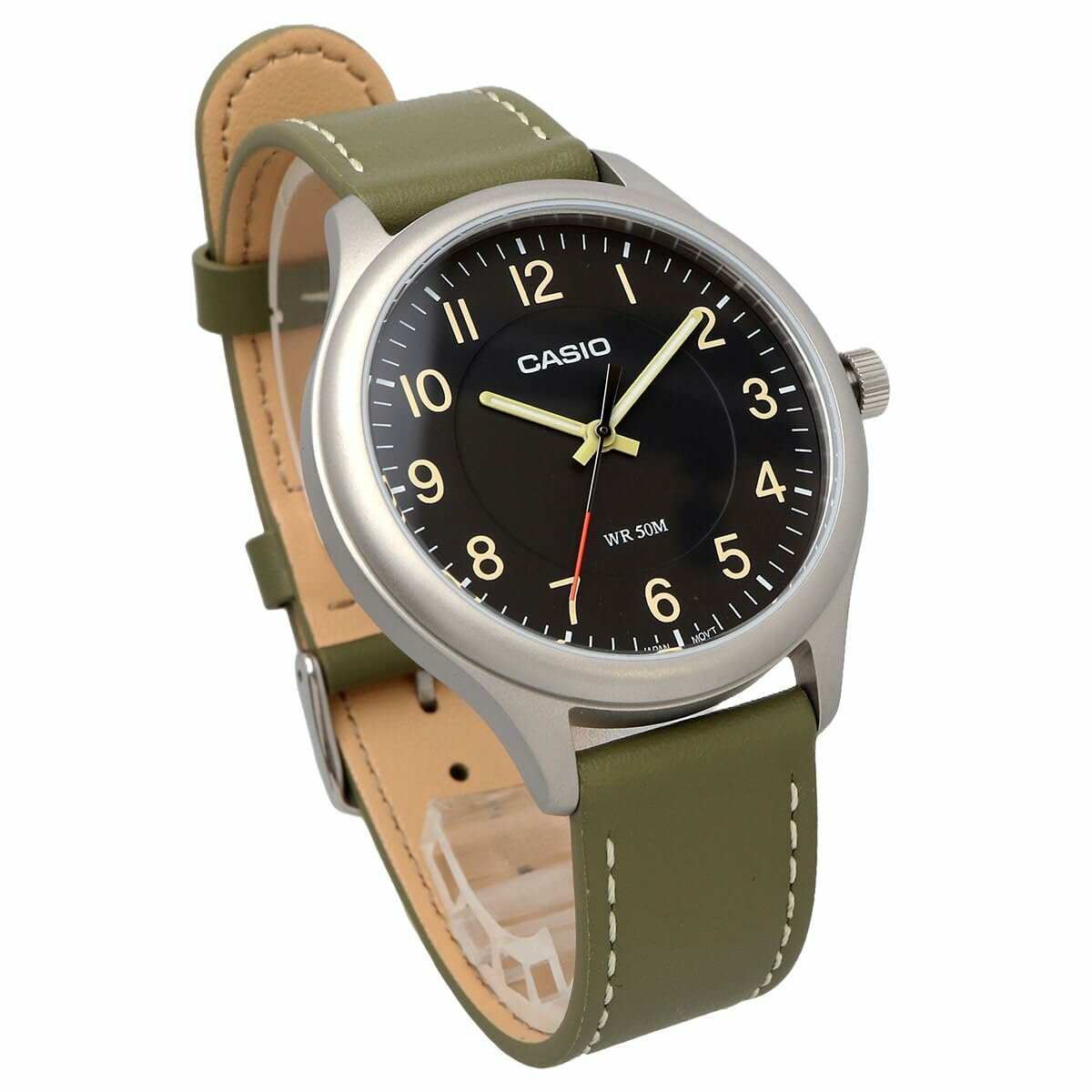 Наручные часы CASIO, зеленый, черный — фото 1