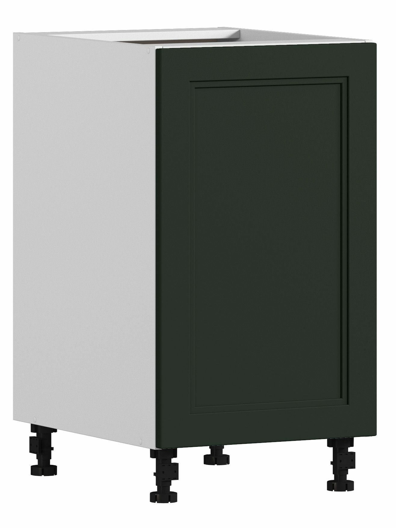 Кухонный модуль напольная тумба столплит Регина РС-45, ЛДСП, Белый/МДФ MODERN Олива, 45х58х82 см