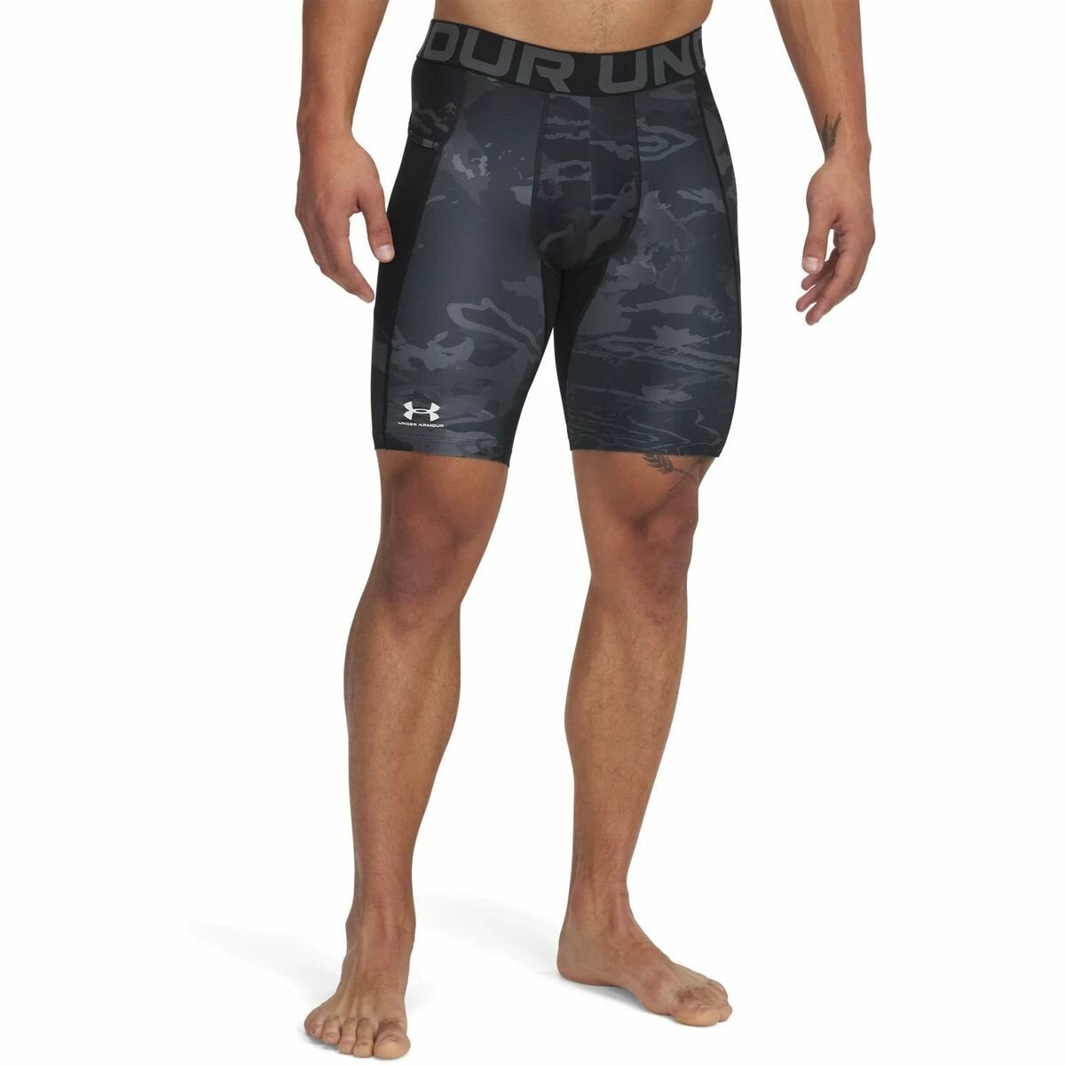 Шорты спортивные Under Armour Hg Armour Printed Lg Sts, размер LG, черный