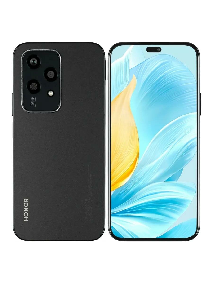 Смартфон HONOR 200 Lite 12/256Gb, EU, Dual nano SIM, черный (Midnight Black)