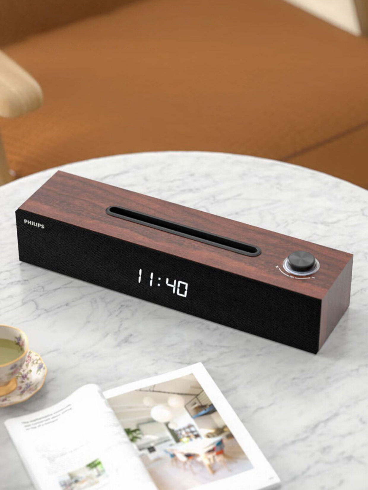 Портативная акустическая система Philips SPA3809, Bluetooth 5.3, USB, 2×3 Вт — фото 1
