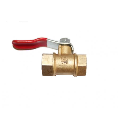 Шаровый кран 1/4" (М13х1,25) латунный резьба внутренний-внутренний