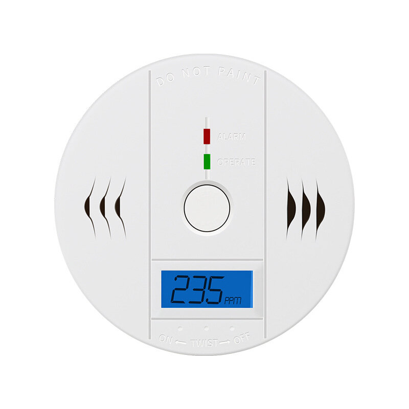 Wireless CO Gas Alarm LED Digital Display High Sensitivity Concentration Detector for Household Ordinary Type