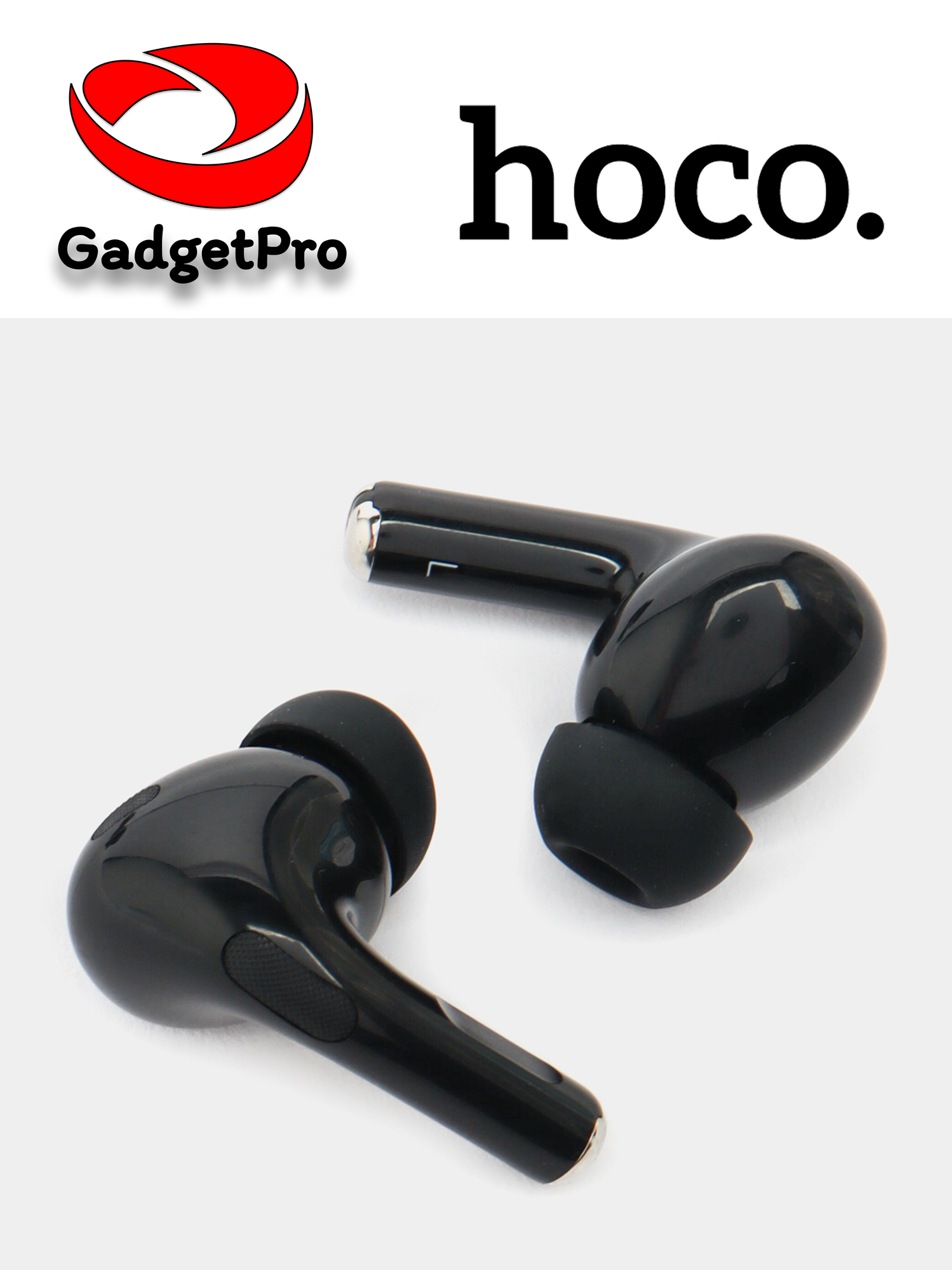 Наушники HOCO EW60 Plus TWS с Bluetooth 5.3, ANC, 20 ч, черные — фото 1