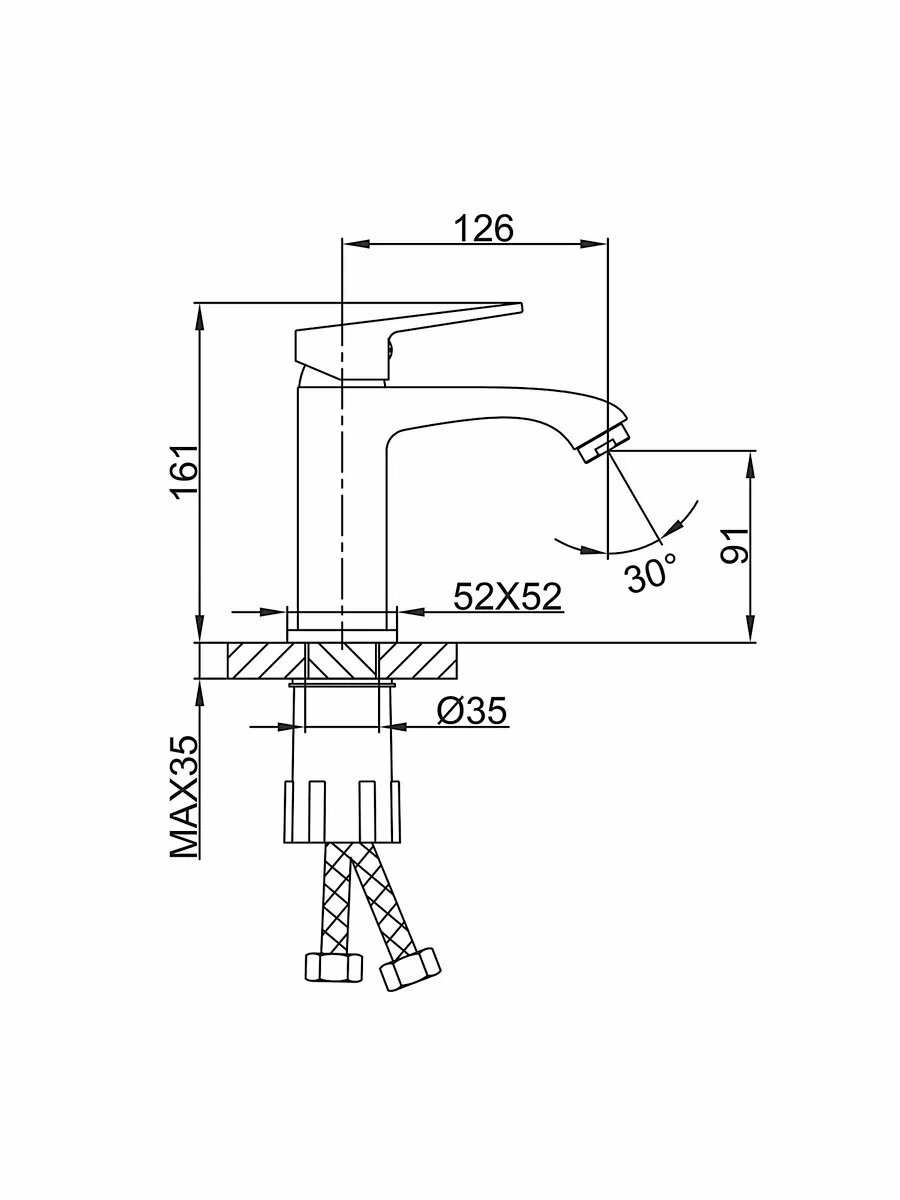 Смеситель для раковины FRAP F1076-9