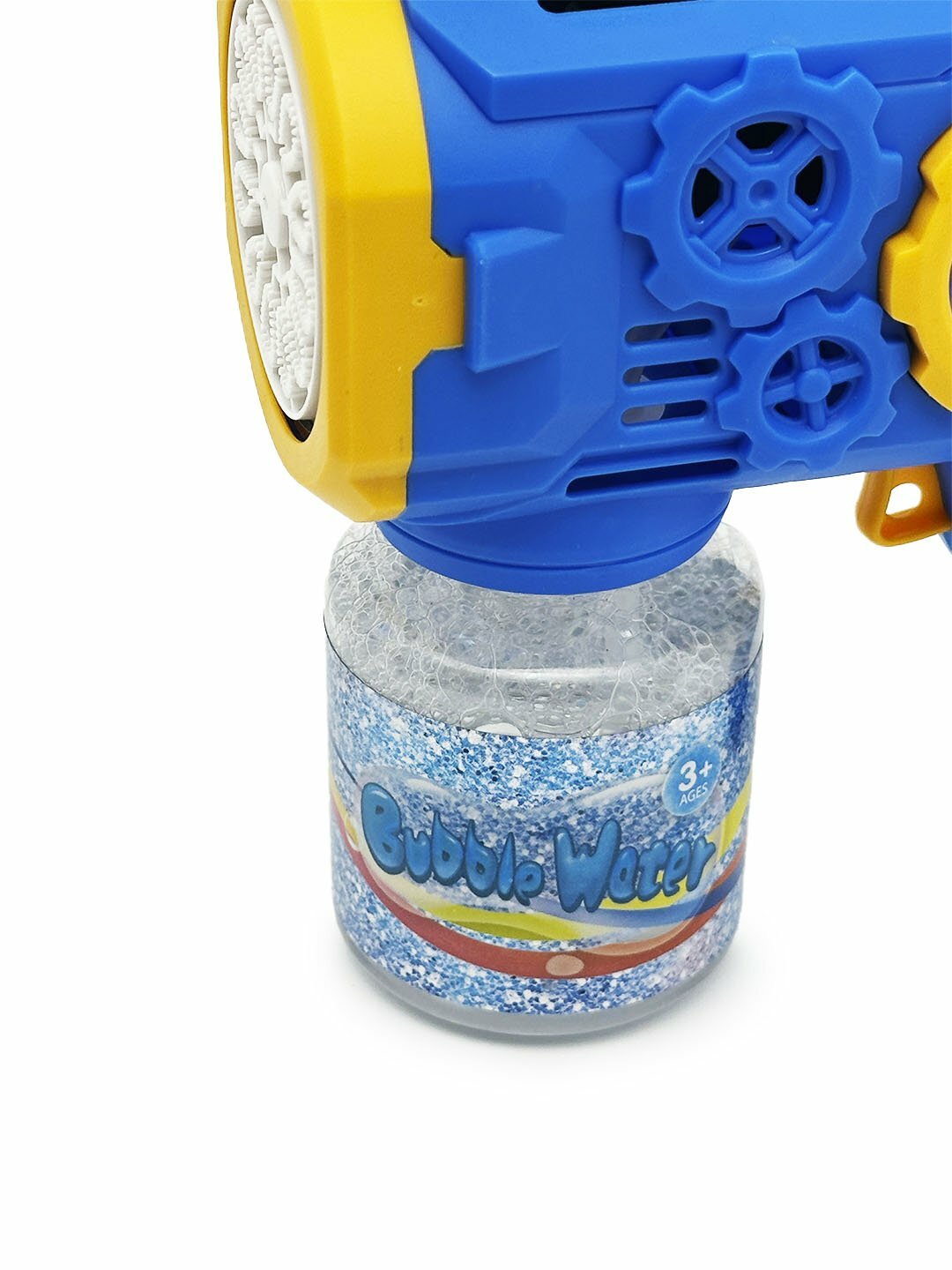 Генератор мыльных пузырей детский, на батарейках BUBBLE GUN. — фото 1