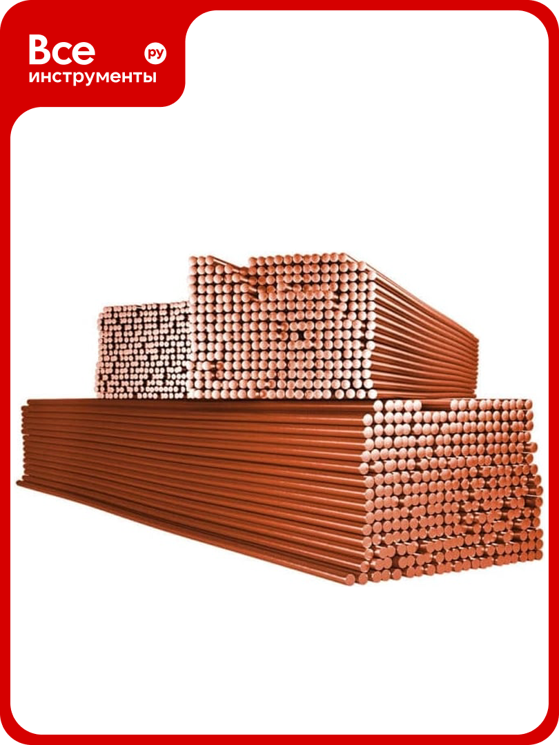Пруток омедненный ER70S-6 Св08Г2С (2.0x1000 мм; 5 кг пачка) Foxweld 4869