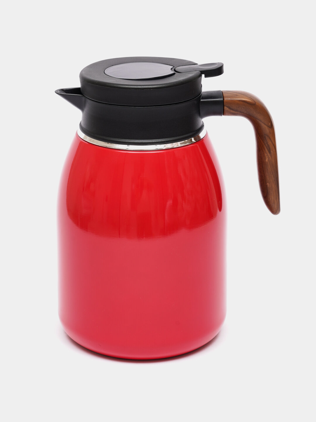 Термосы с датчиком температуры, черный, алюминий, пластик, 1.6 л — фото 1