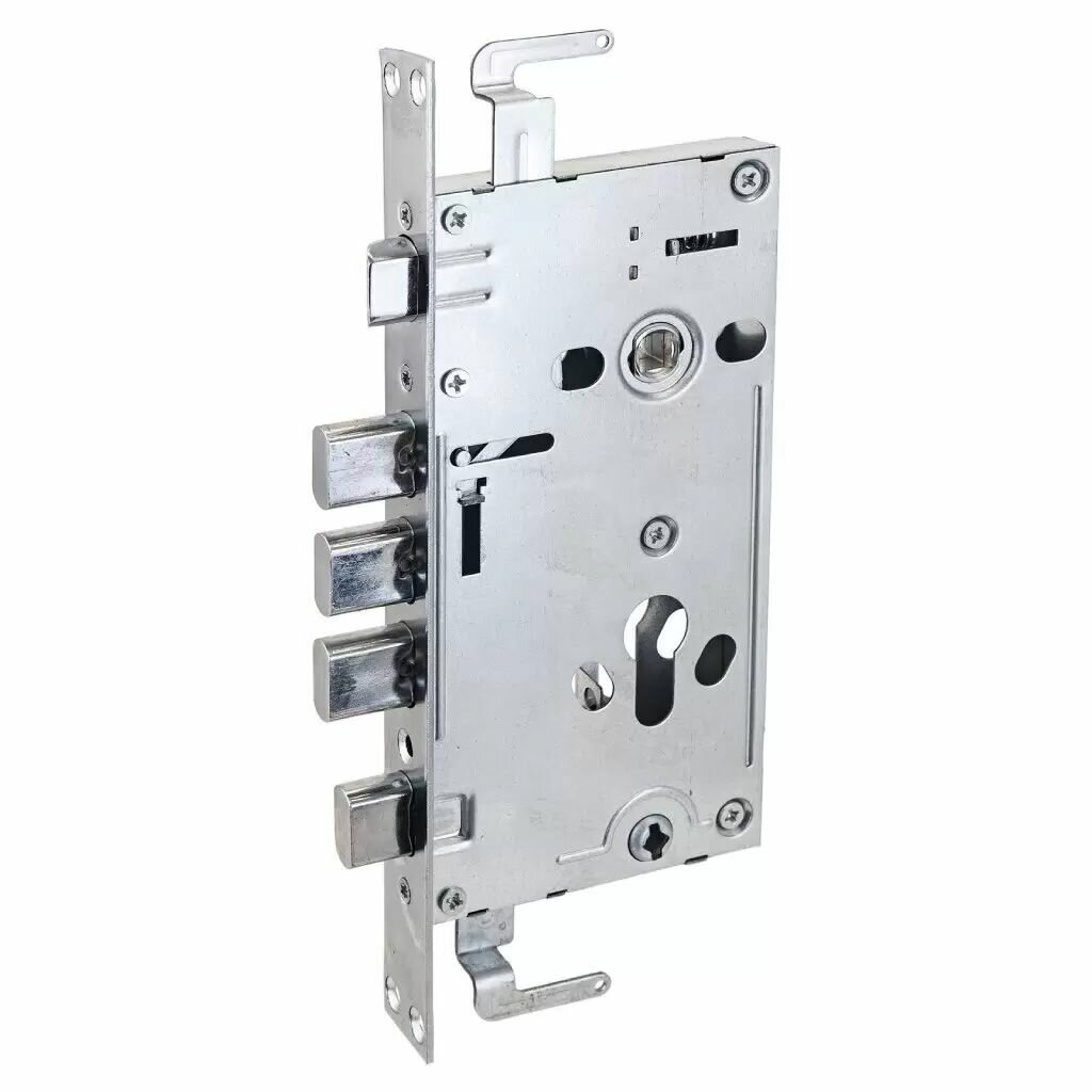 Врезной замок Аллюр ЗВ1-09СТ, без ручки, цилиндр, универ, для китайских дверей, цвет Хром