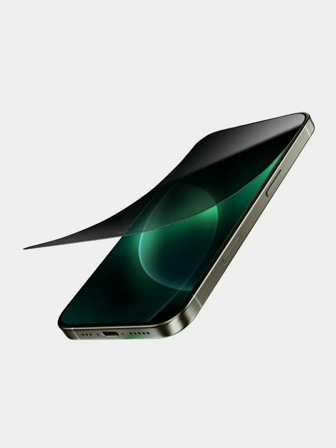 Защитное стекло Green Lion "Steve Privacy", для iPhone 16 Pro max , 9H — фото 1