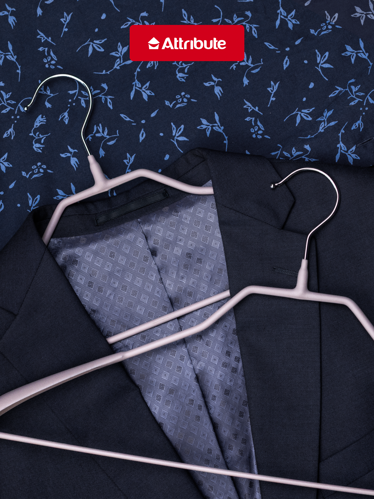 Вешалка ATTRIBUTE "NEO MATTE BEIGE" для верхней одежды, 45 см — фото 1