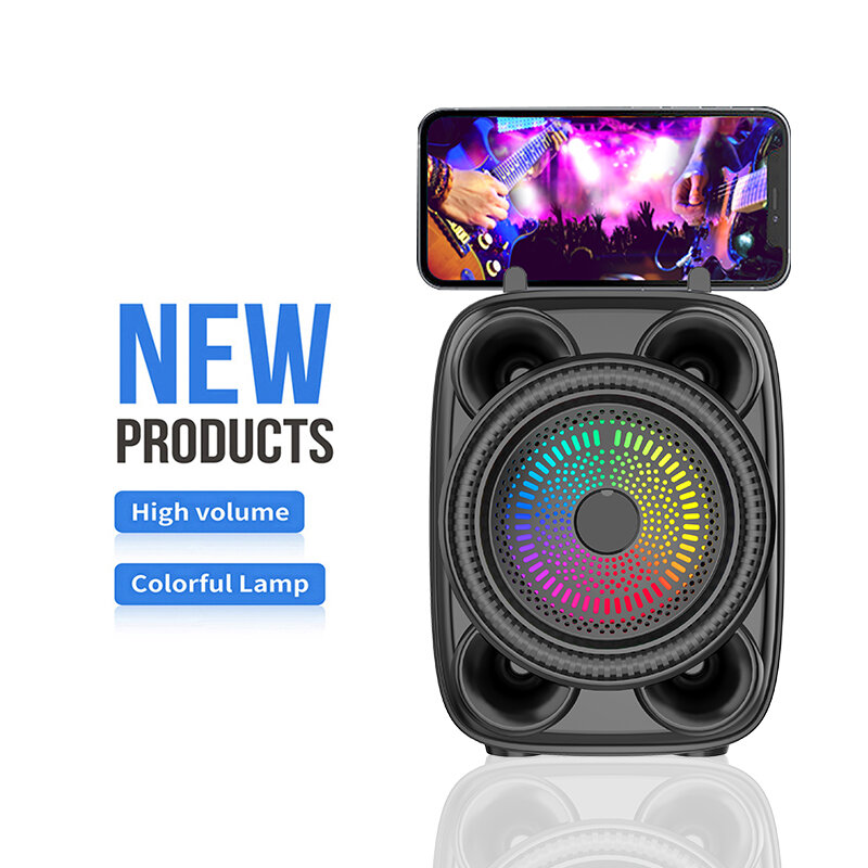 Беспроводная колонка Sing-e ZQS-W3105, с подсветкой, беспроводным микрофоном, 8 Вт, Bluetooth