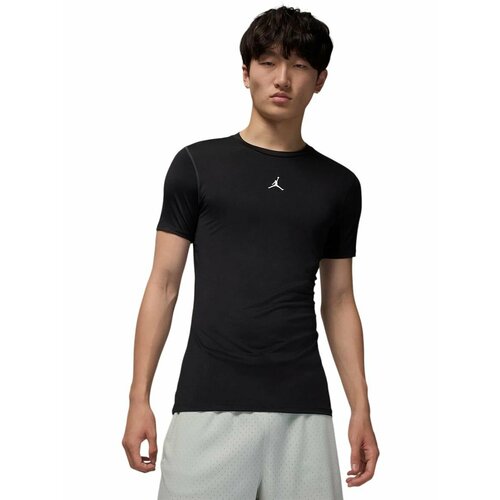 фото Футболка спортивная nike jordan sport dri-fit short-sleeve base layer top, размер l, черный