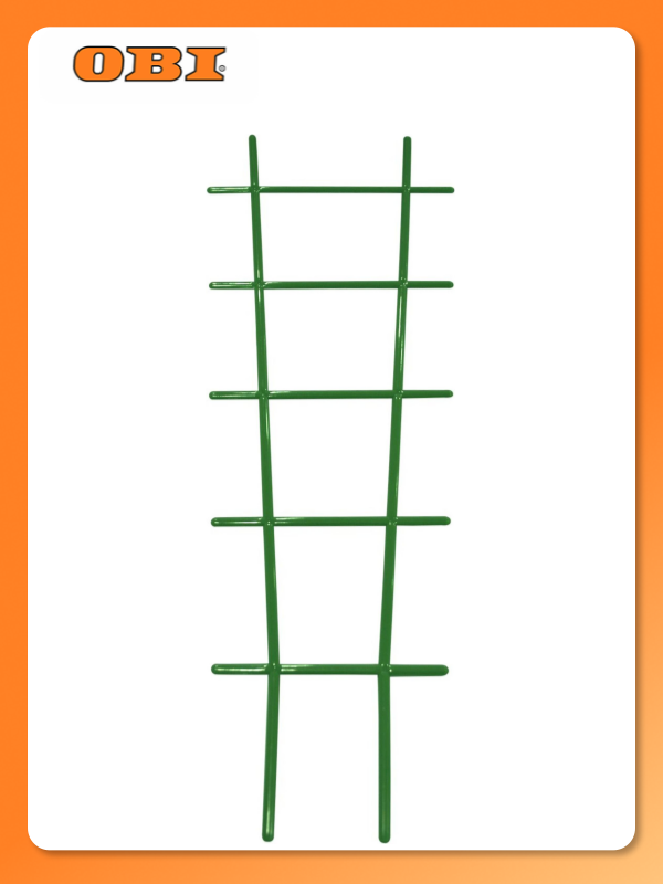 Опора для цветов InGreen, полипропилен, неразборная, зеленая, 18x50x4 см