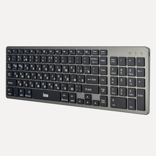 Изображение товара Беспроводная клавиатура ISA KB-11 Dual-Mode Wireless 2.4G/Bluetooth, RUS версия, Серый