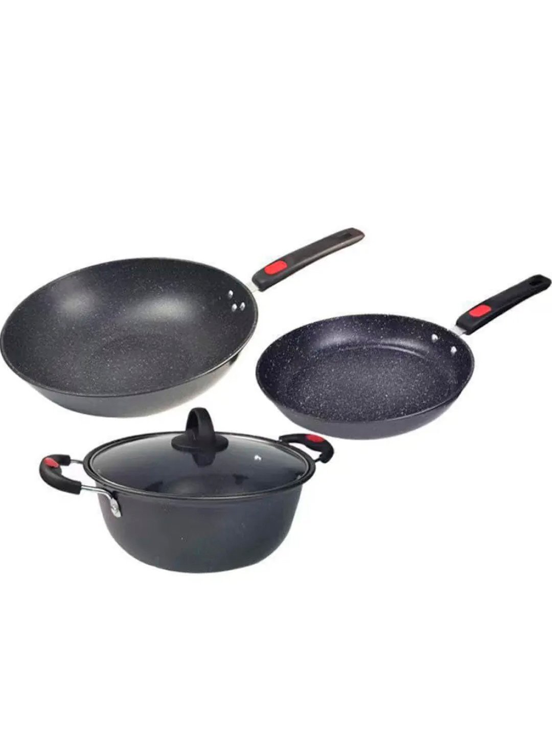 Набор кухонных принадлежностей 3 предмета, антипригарное покрытие — фото 1