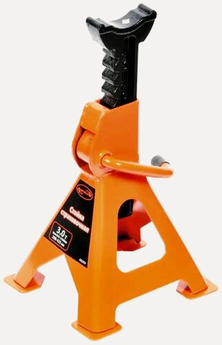 Изображение товара АвтоДело Подставка под машину 3т с гребенкой, одностоячная (43253)