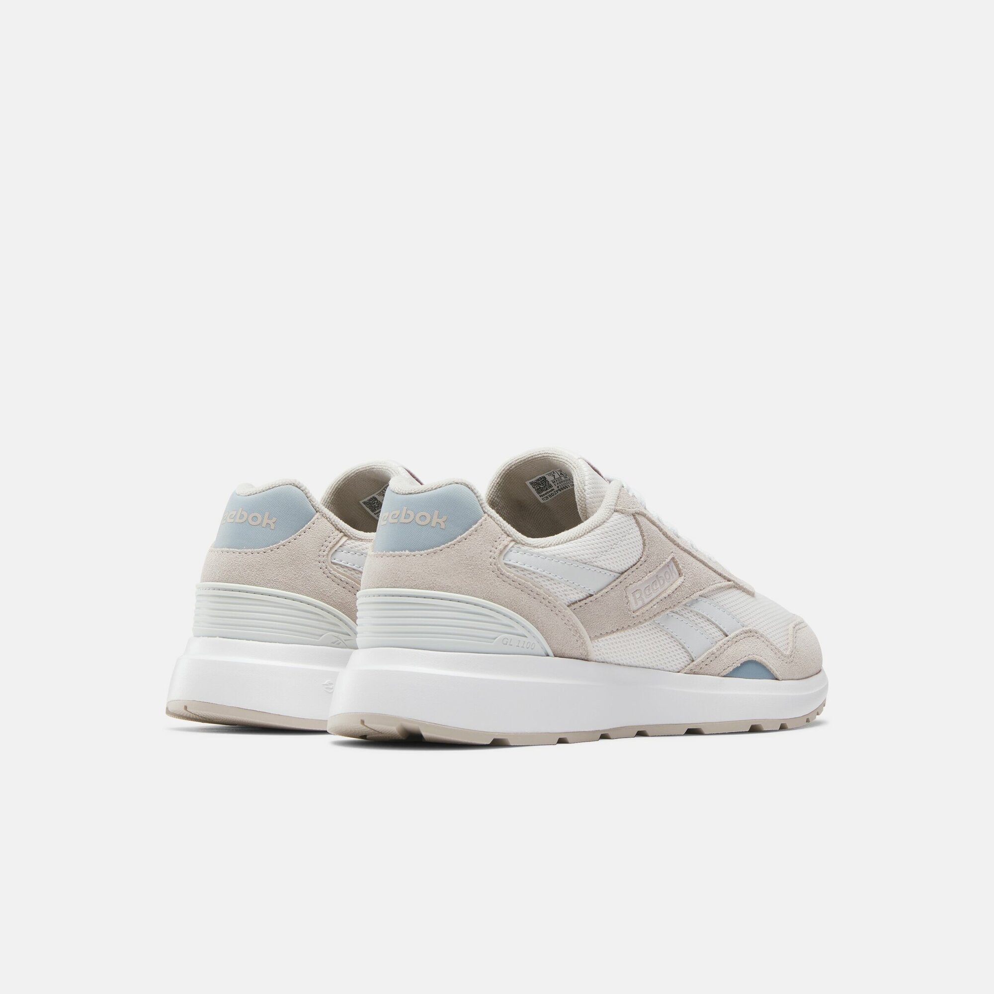 Кроссовки Reebok GL 1100, размер 10 US, серый/молочный/бежевый — фото 1