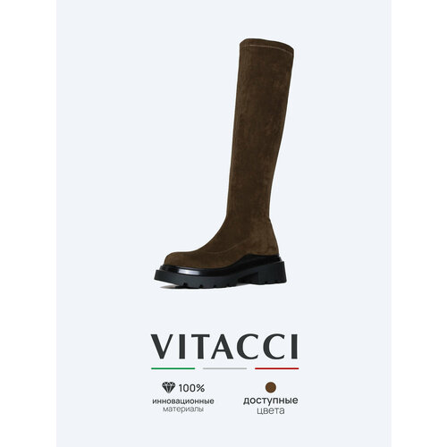 фото Сапоги vitacci, размер 39, хаки