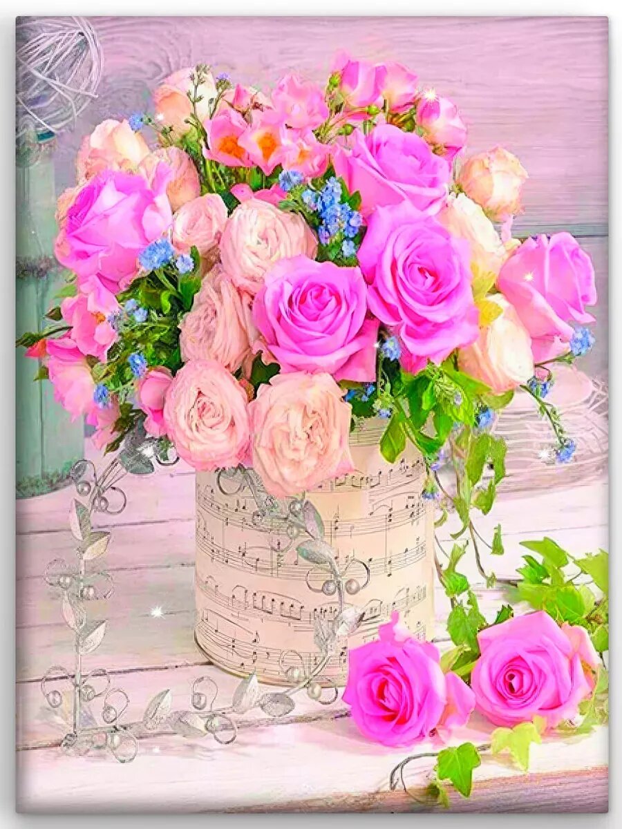 Алмазная мозаика на подрамнике 40х50 ALMAZIKA