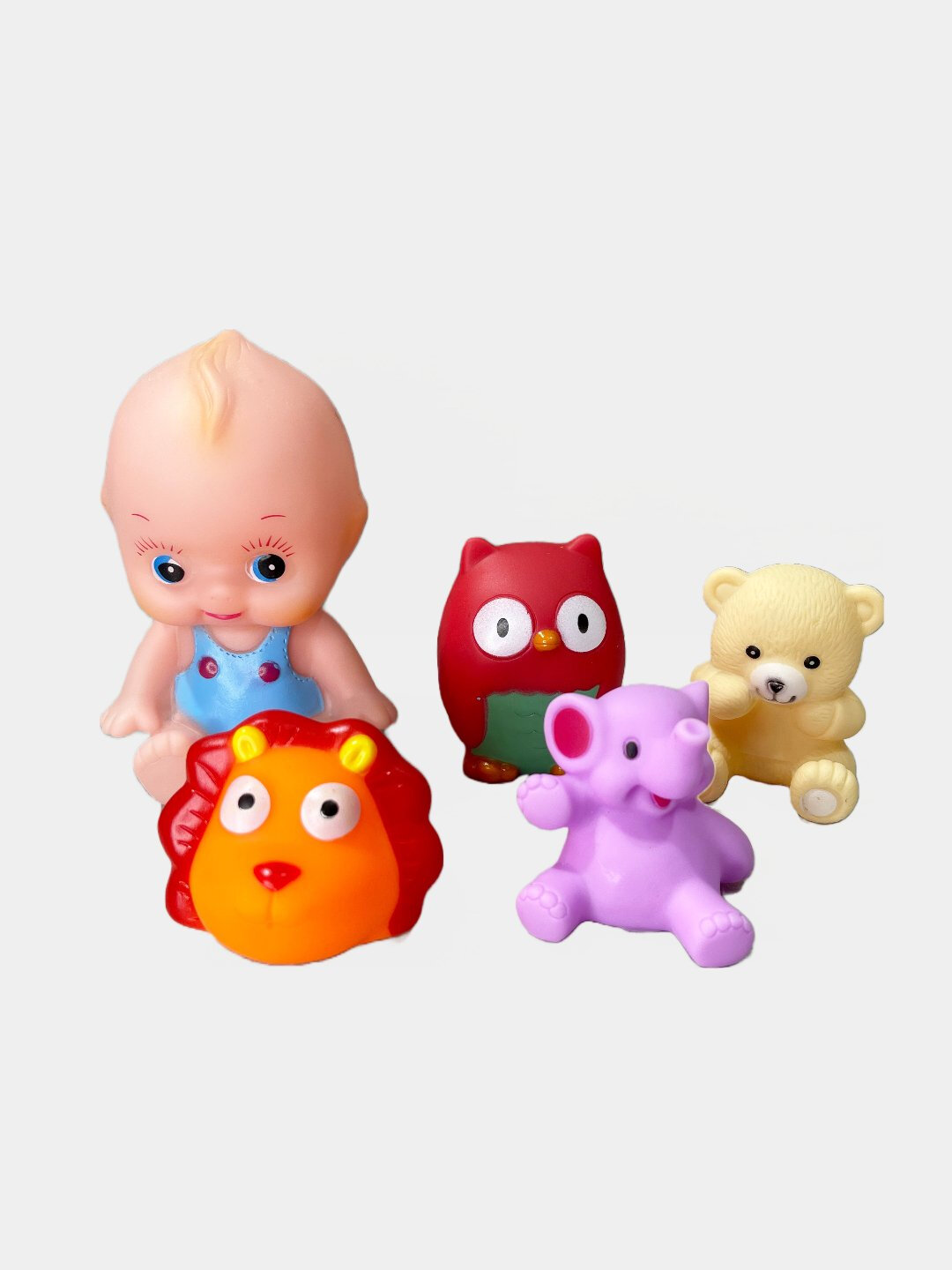 Резиновые игрушки пищалки, игрушки для ванны, тактильные, массажные игрушки