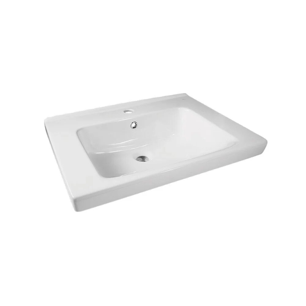 Мебельная раковина Dreja Harmony 65 фарфоровая  белая  прямоугольная