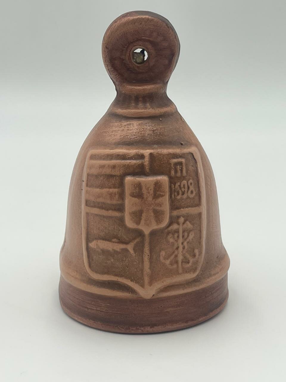 Сувенирный гипсовый колокольчик с Петром Первым ручной работы от бренда Present61 — фото 1