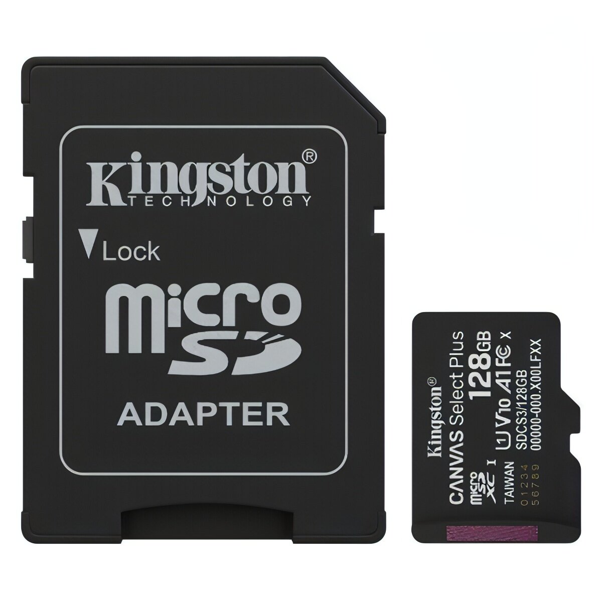 Карта памяти MicroSD Kingston Canvas Select Plus Gen3 128GB — фото 1