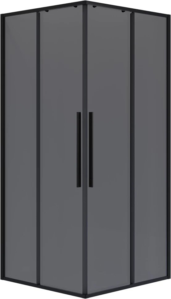 Душевой уголок Niagara NG-2823-34BLACK 90x90 см профиль черный матовый стекло тонированное