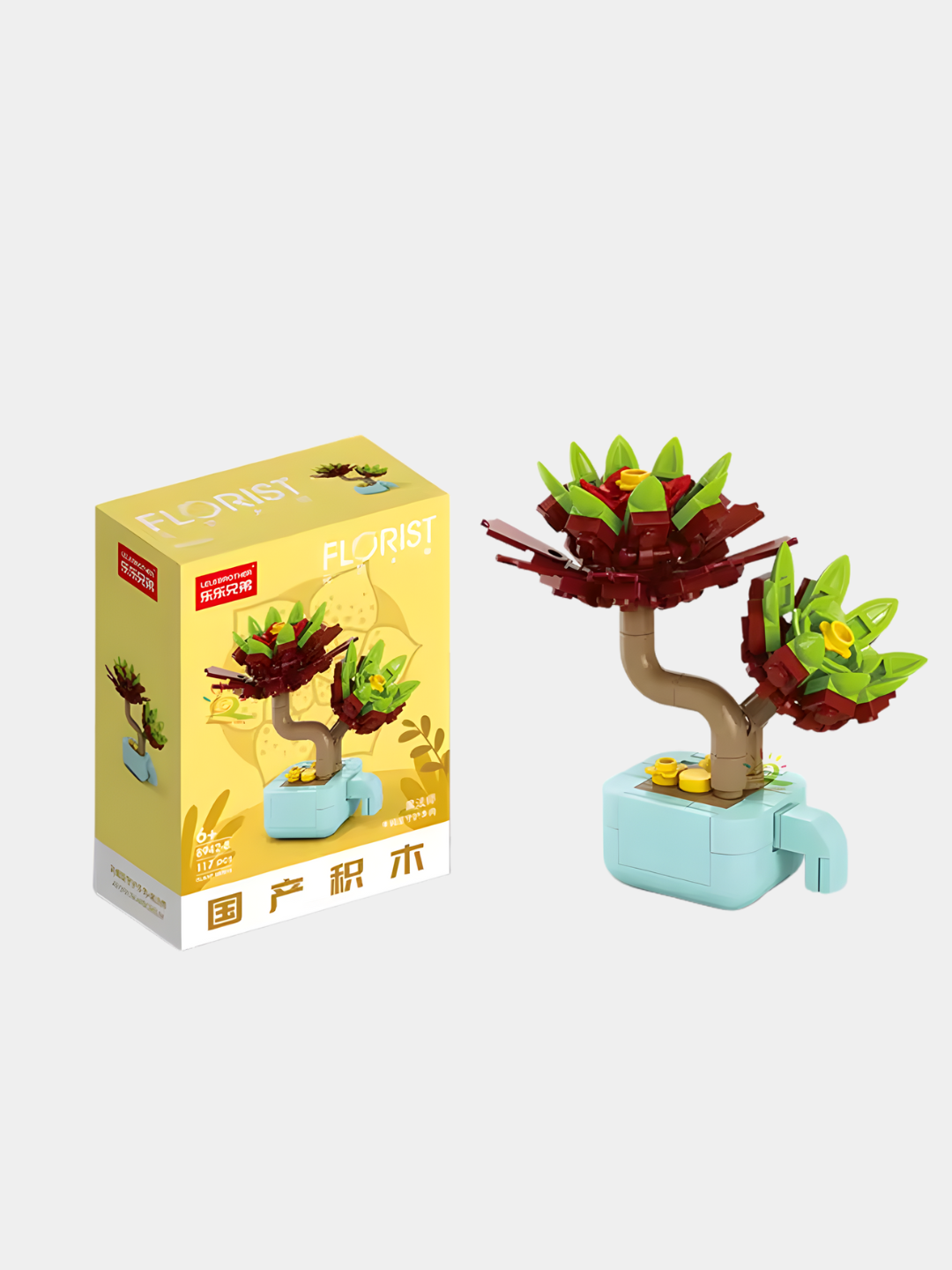 Конструктор Лего Цветы из миниблоков 3D, конструктор растения — фото 1