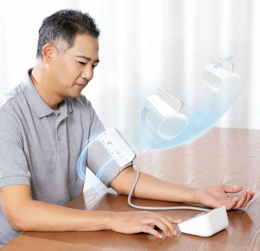 Тонометры Xiaomi Умный электронный тонометр Xiaomi Mijia BPX1(Mihome app), белый