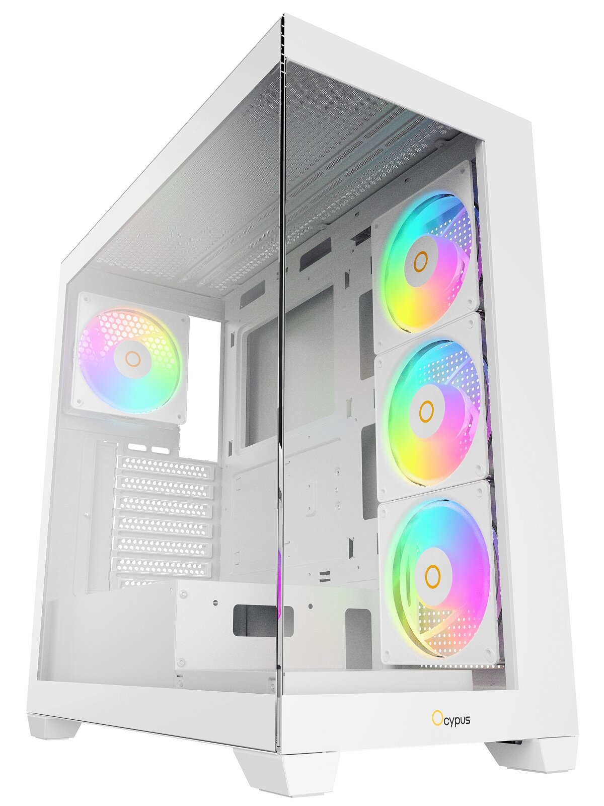 Корпус для ПК Ocypus Gamma C72 ARGB WH (ATX, без БП, 1хUSB3.0, 2хUSB2.0, с окном)