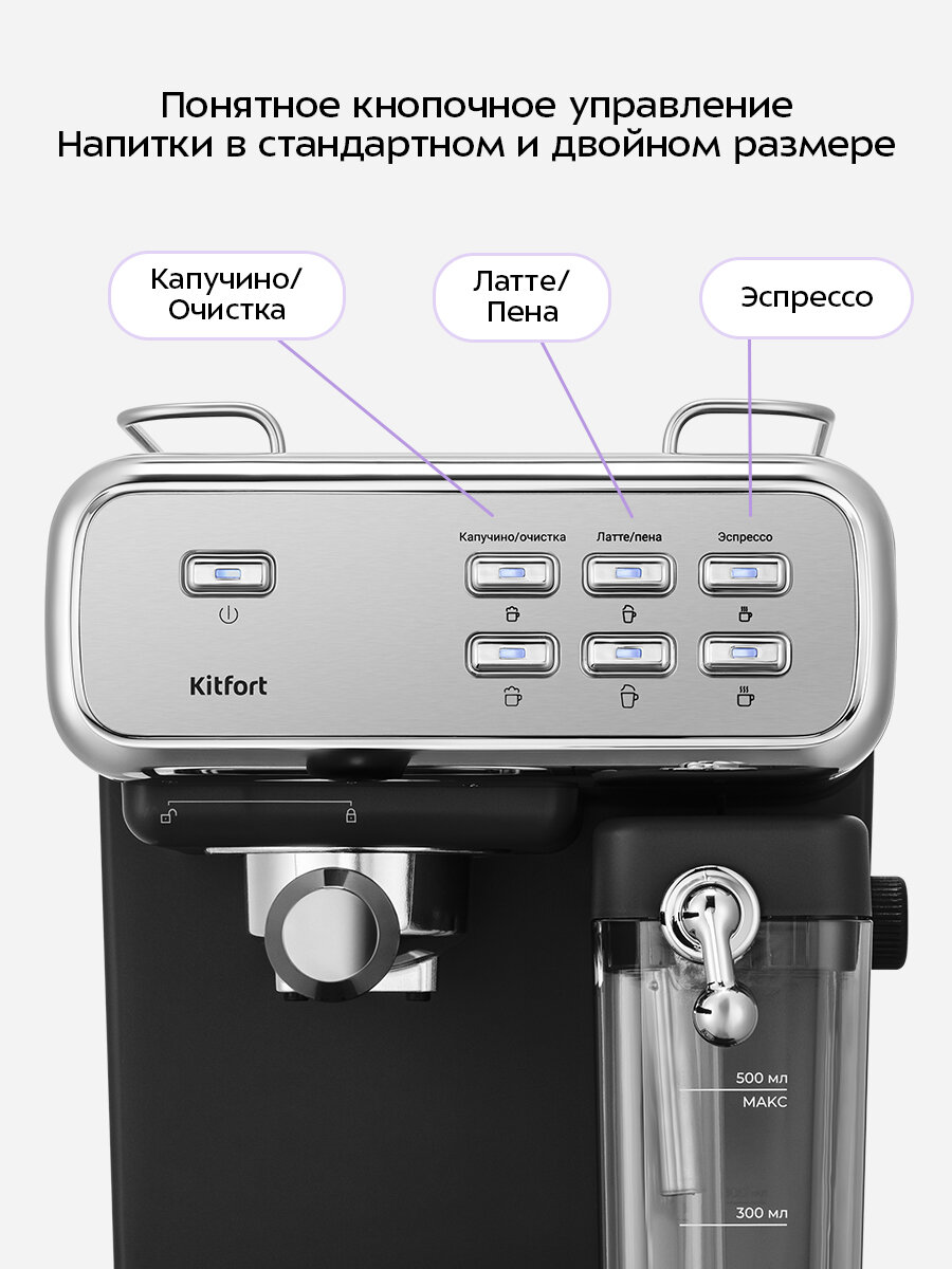 Кофеварка Kitfort КТ-7563 — фото 1