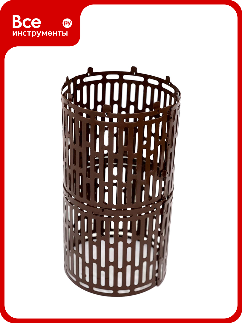 Защита стволов деревьев ГеоПластБорд 34 5x20 5 см  4 шт  коричневая 00096К