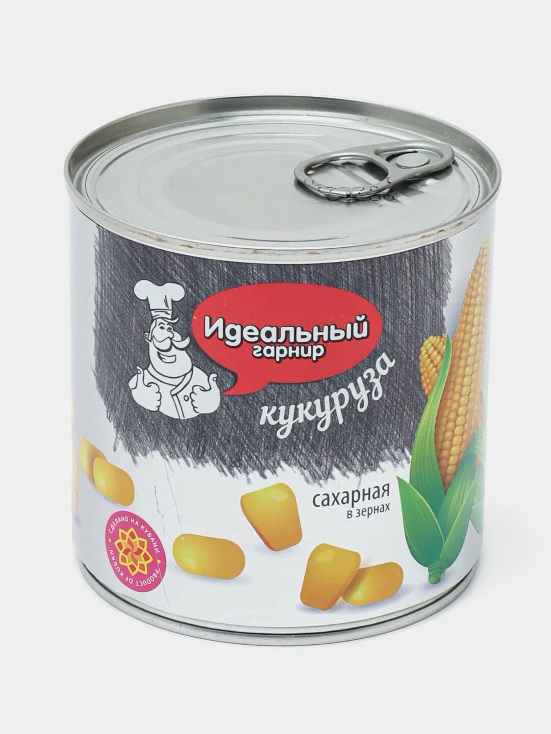 Кукуруза сахарная в зёрнах "Идеальный гарнир", 340 гр, ключ