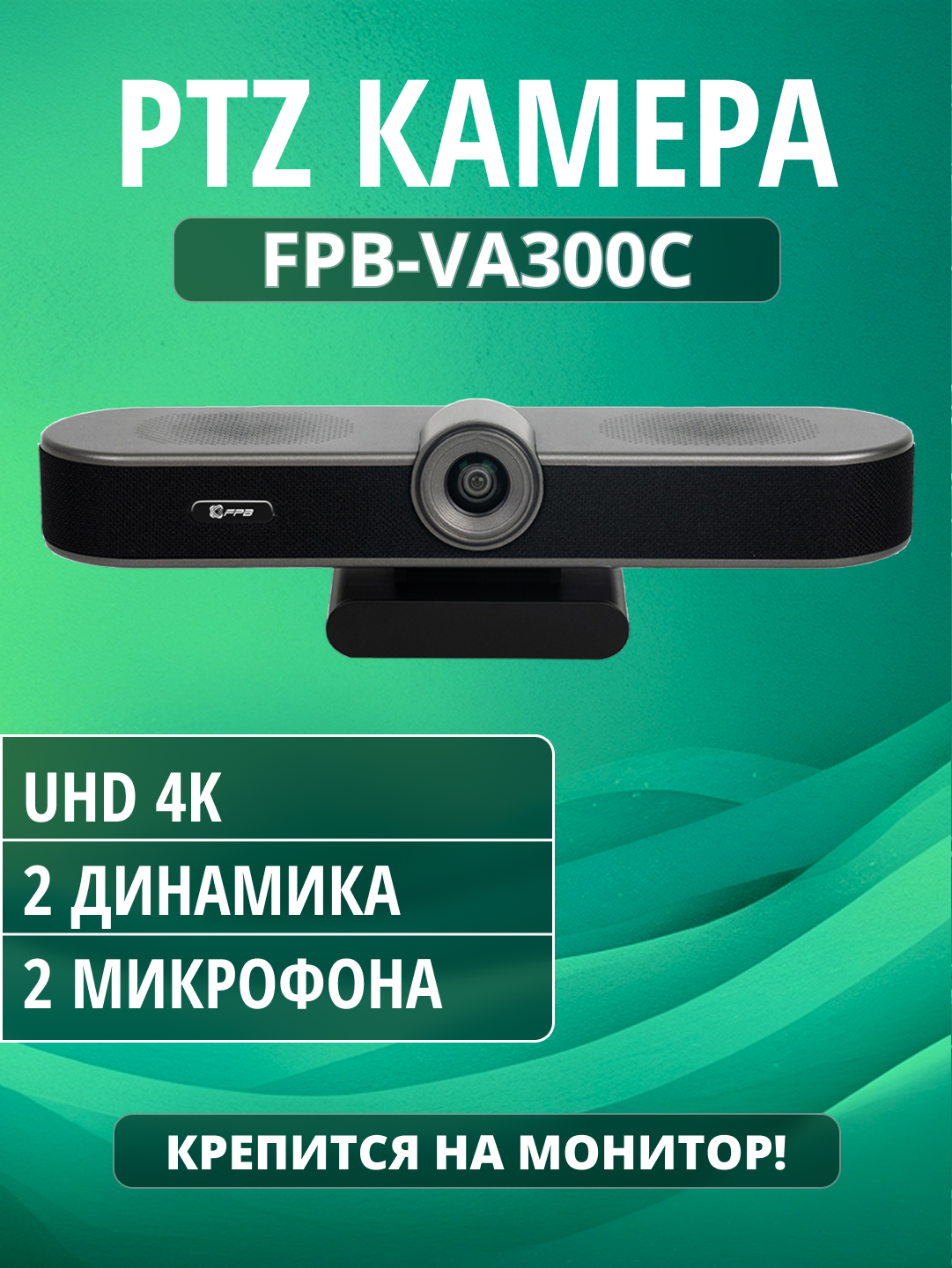 PTZ-камера FPB-VA300C, 4-кратный цифровой зум, с дистанционным управлением