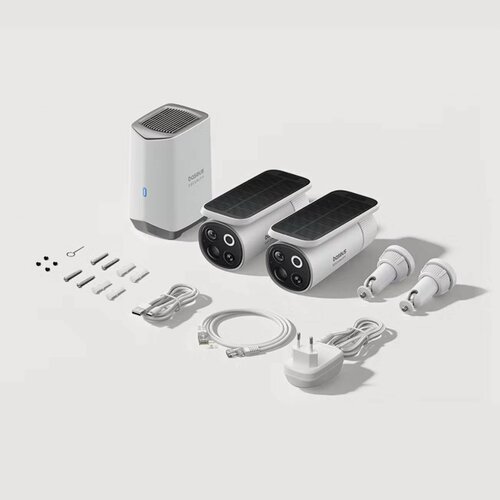 Изображение товара IP-камера Baseus Security S1 Pro Outdoor DualCam 3K 2-Cam Kit Whit