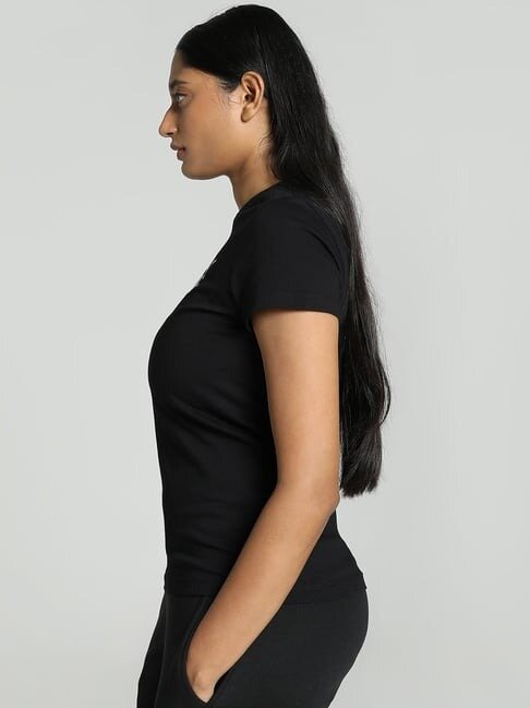 Футболка PUMA ESS+ Script, размер 44, черный — фото 1