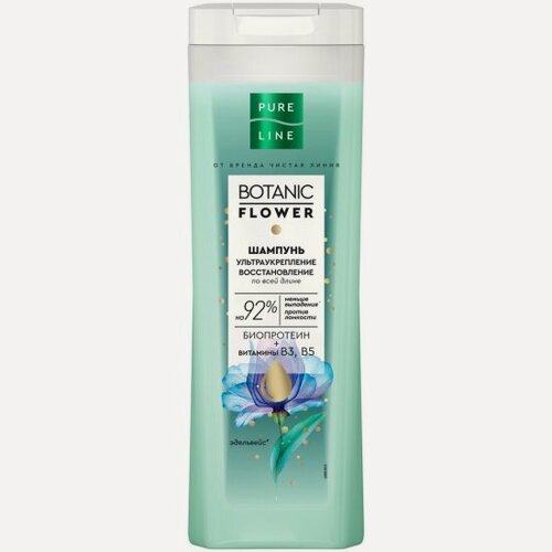 Изображение товара Шампунь Чистая Линия Pure line Ультраукрепление и восстановление, 400 мл