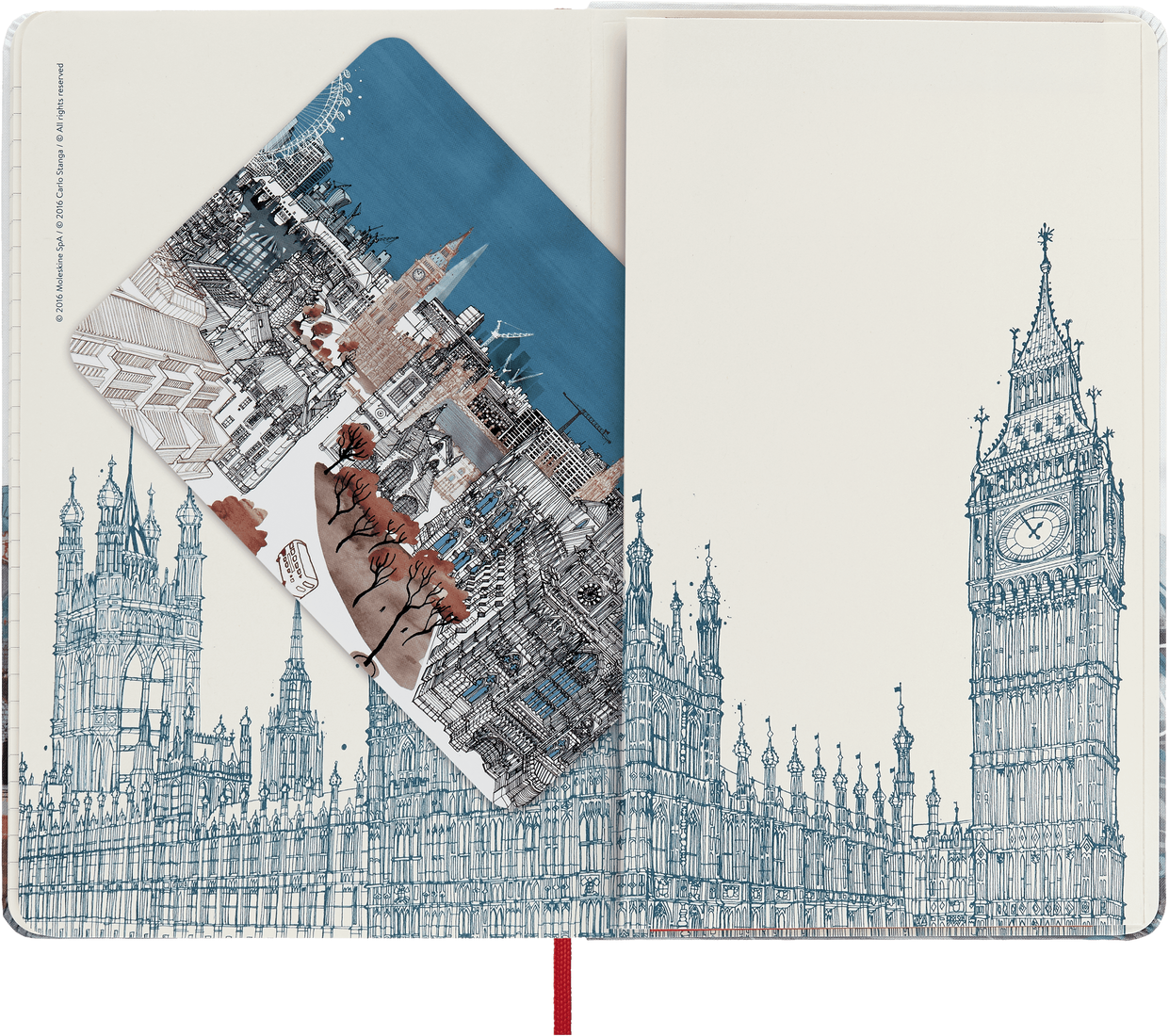 Блокнот Moleskine Limited Edition I am London LEQP060IAMLO Large 130х210мм, 240стр, линейка, твердая обложка — фото 1
