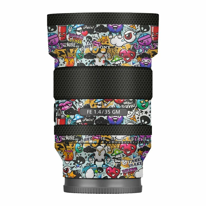 Защитная пленка с необычным элементом для объектива Sony FE 35mm F1.4 GM с 3M клеем
