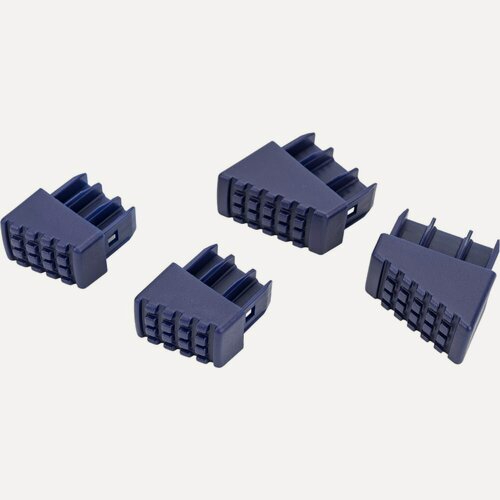 Изображение товара Комплект заглушек для стремянки 40x20, 30x20 мм, синий Алюмет Серия ZGS1
