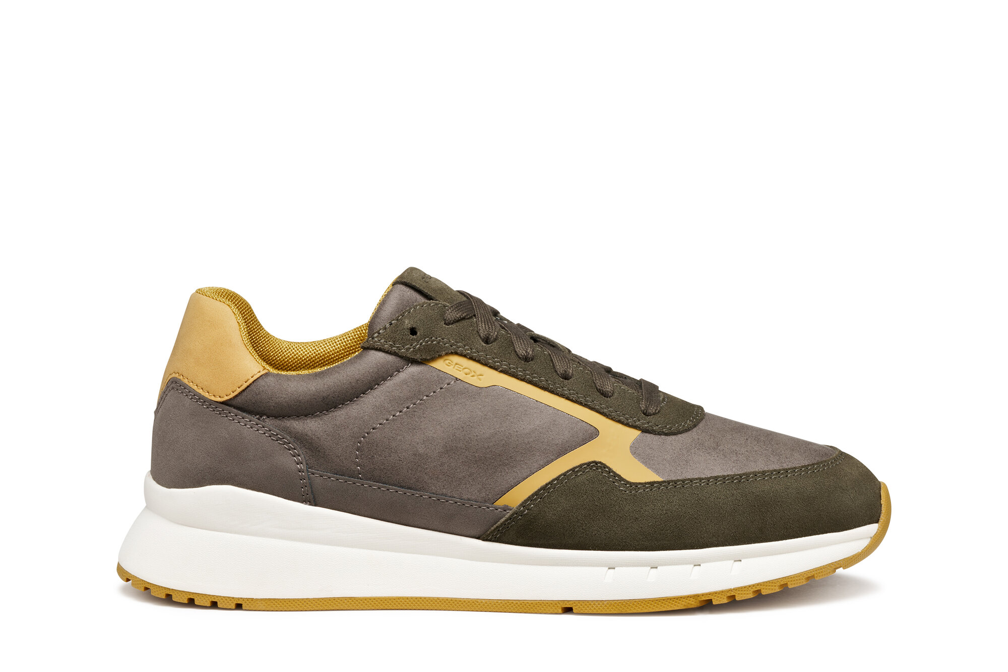 Кроссовки GEOX, размер 42 EU, серо-зеленый