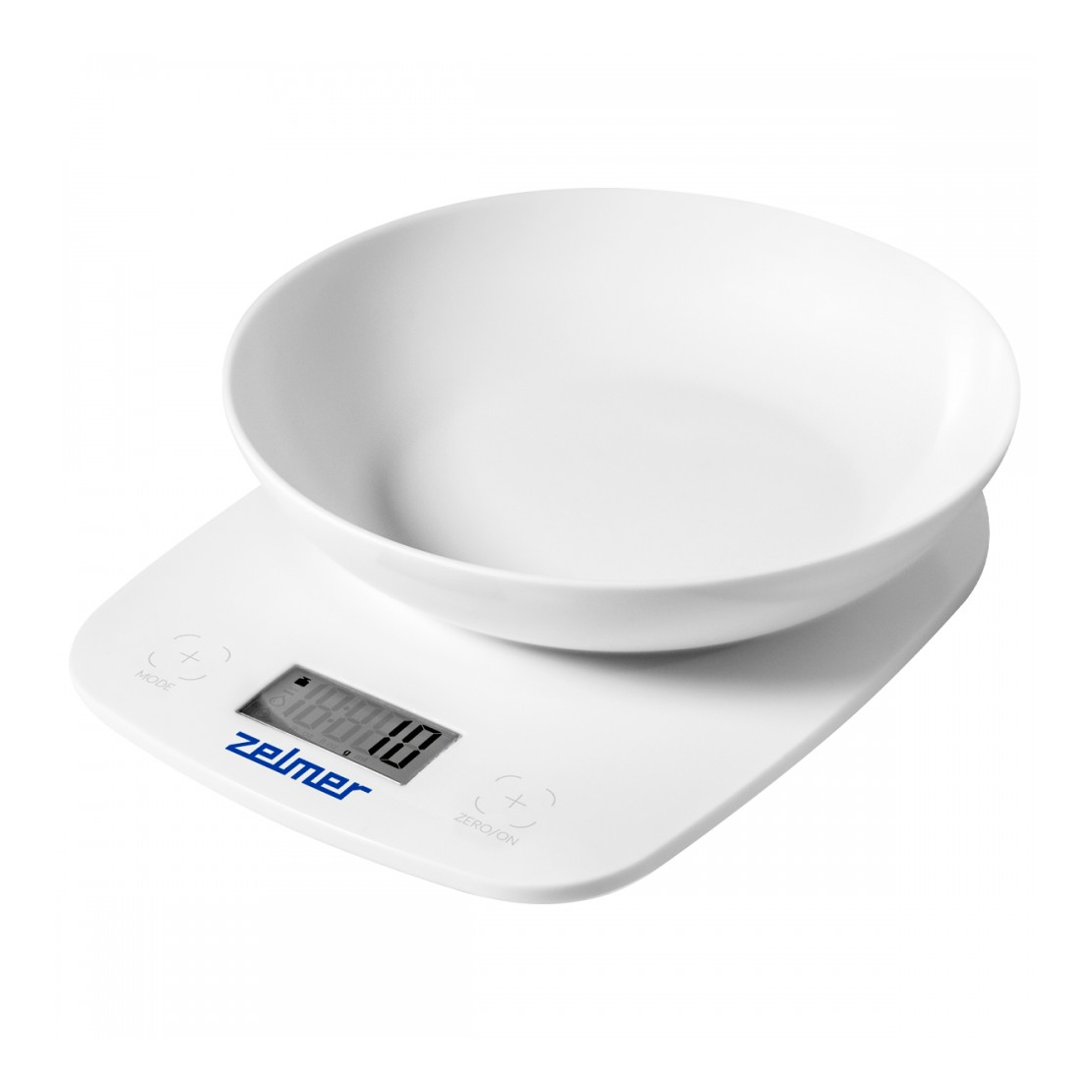 Весы кухонные Zelmer ZKS1460, нагрузка до 5 кг, электронные, функция автоотключения, белый