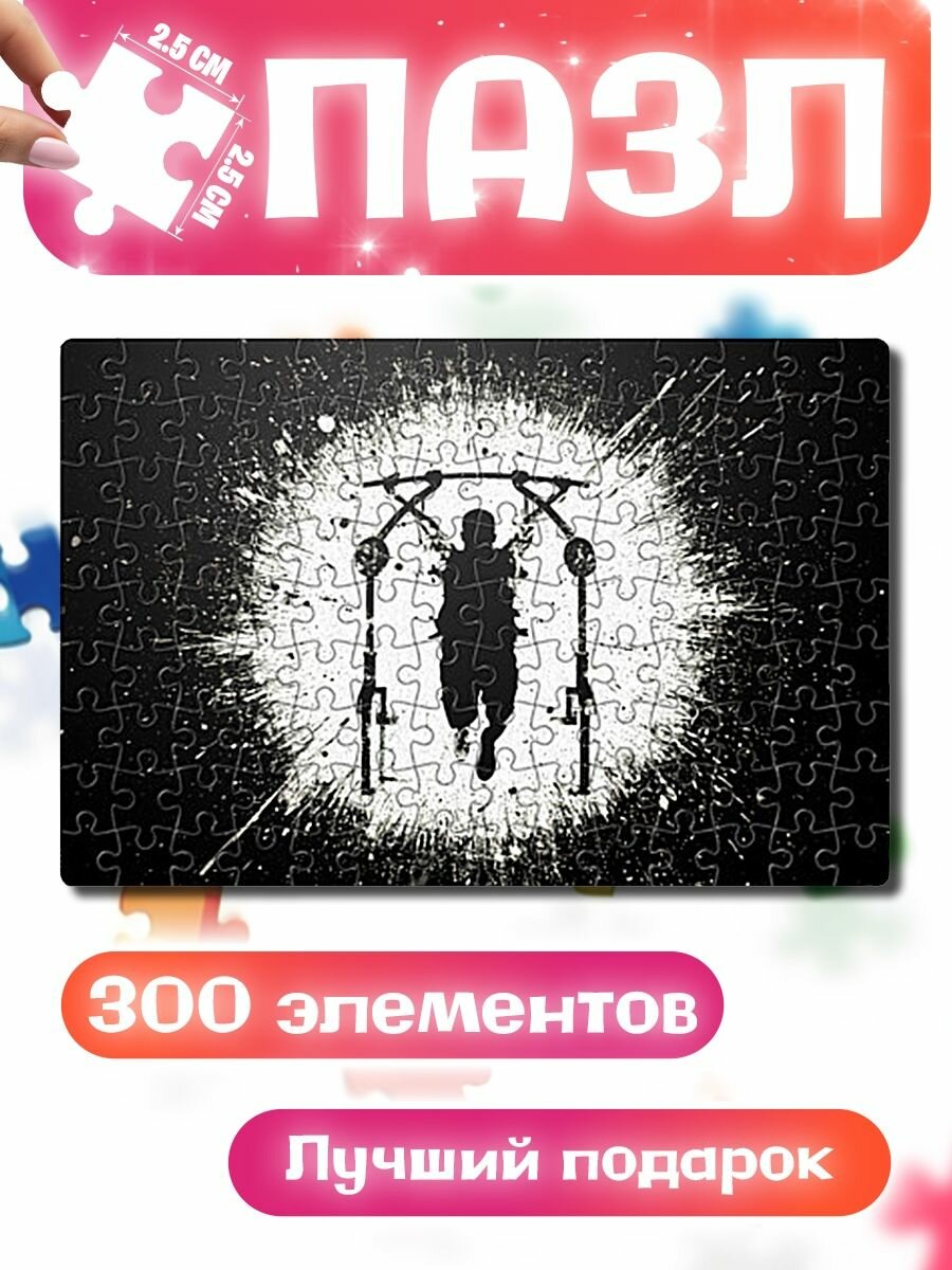 Пазлы для детей и взрослых Воркаут на тренажере